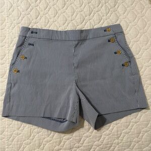Banana Republic Blue Striped Women's Shorts